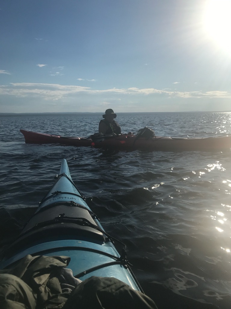 Kayaking on a calm morning